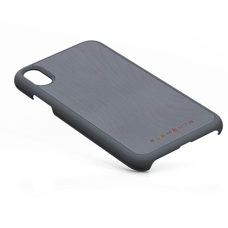 Nordic Elements Original Gefion - Case for iPhone XR with real maple wood (Mid Grey) - 3