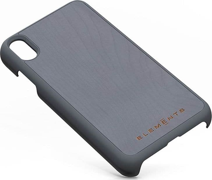 Nordic Elements Original Gefion - Case for iPhone Xs Max with real maple wood (Mid Grey) - 2
