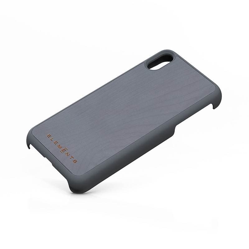 Nordic Elements Original Gefion - Case for iPhone Xs Max with real maple wood (Mid Grey) - 13