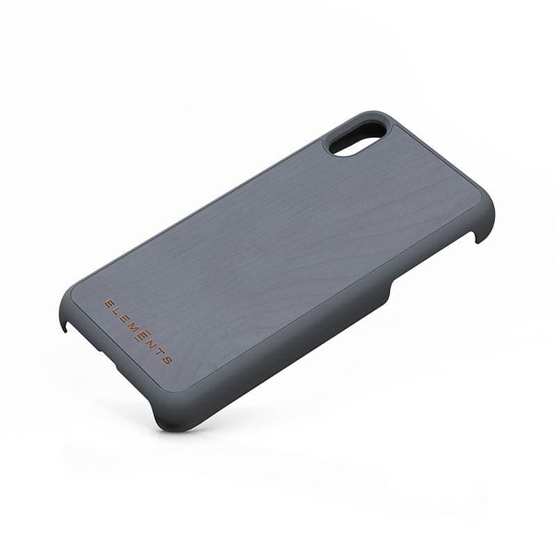 Nordic Elements Original Gefion - Case for iPhone Xs Max with real maple wood (Mid Grey) - 3
