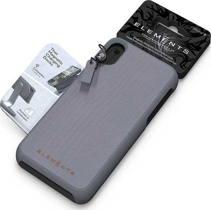 Nordic Elements Original Gefion - Case for iPhone Xs Max with real maple wood (Mid Grey) - 6