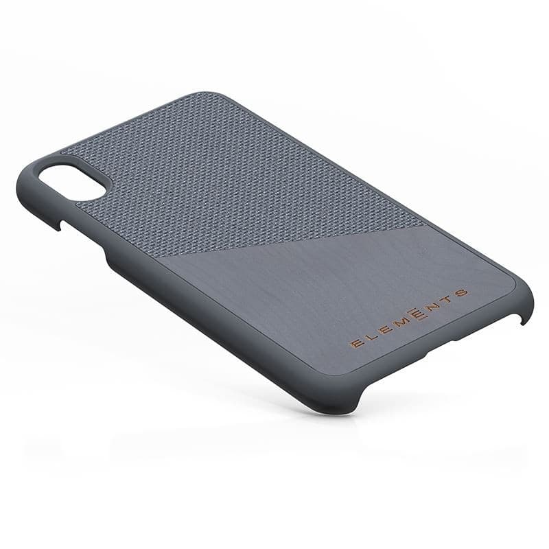 Nordic Elements Original Hel - Case for iPhone Xs Max with real maple wood (Mid Grey) - 2