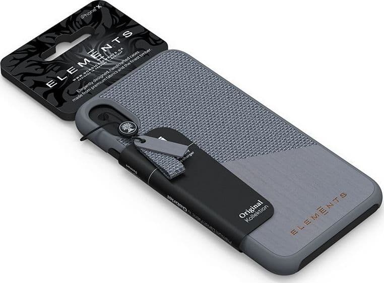 Nordic Elements Original Hel - Case for iPhone Xs Max with real maple wood (Mid Grey) - 14
