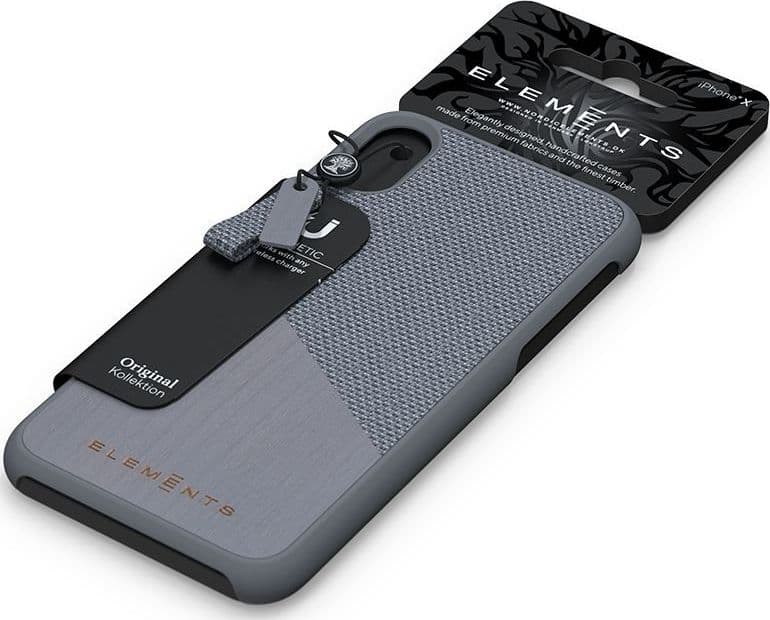Nordic Elements Original Hel - Case for iPhone Xs Max with real maple wood (Mid Grey) - 5