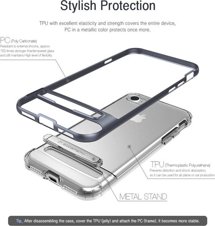 Mercury Dream Bumper - Case for Samsung Galaxy S9 with metal stand (Gold) - 14