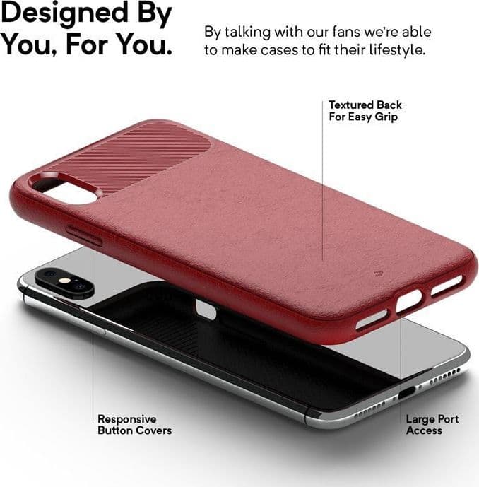 Caseology Vault Case for iPhone Xs Max (Red) - 6