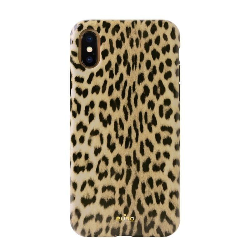 PURO Glam Leopard Cover - Case for iPhone Xs / X (Leo 1) - 4