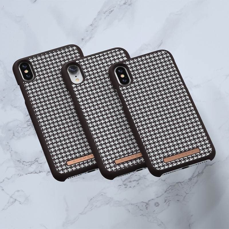 Nordic Elements Saeson Idun - Case for iPhone XR (Dark Brown Pattern 2) - 19