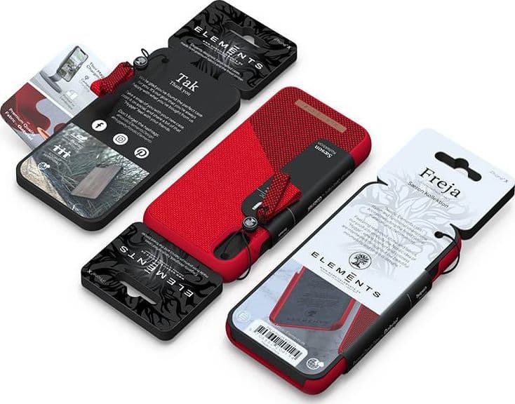 Nordic Elements Saeson Freja - Case for iPhone Xs Max (Red) - 7