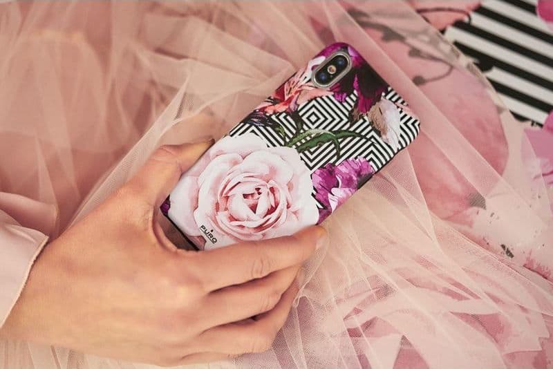 PURO Glam Geo Flowers - Case for iPhone Xs Max (Pink Peonies) - 6
