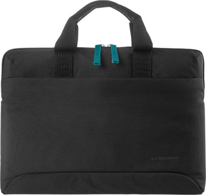 Tucano Smilza Super Slim Bag - Bag for Bag for MacBook Pro 14” / Air 15” / Pro 13" /Air / Notebook 14” / 13” (Black)