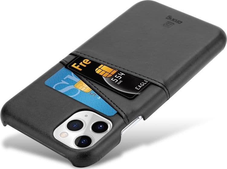 Crong Neat Cover - Custodia per iPhone 11 Pro con tasche (Nero) - 3