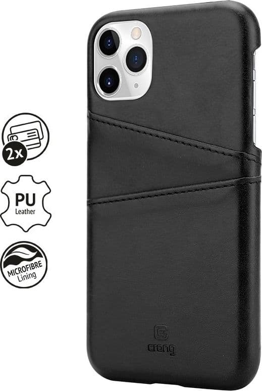 Crong Neat Cover - Custodia per iPhone 11 Pro con tasche (Nero) - 7
