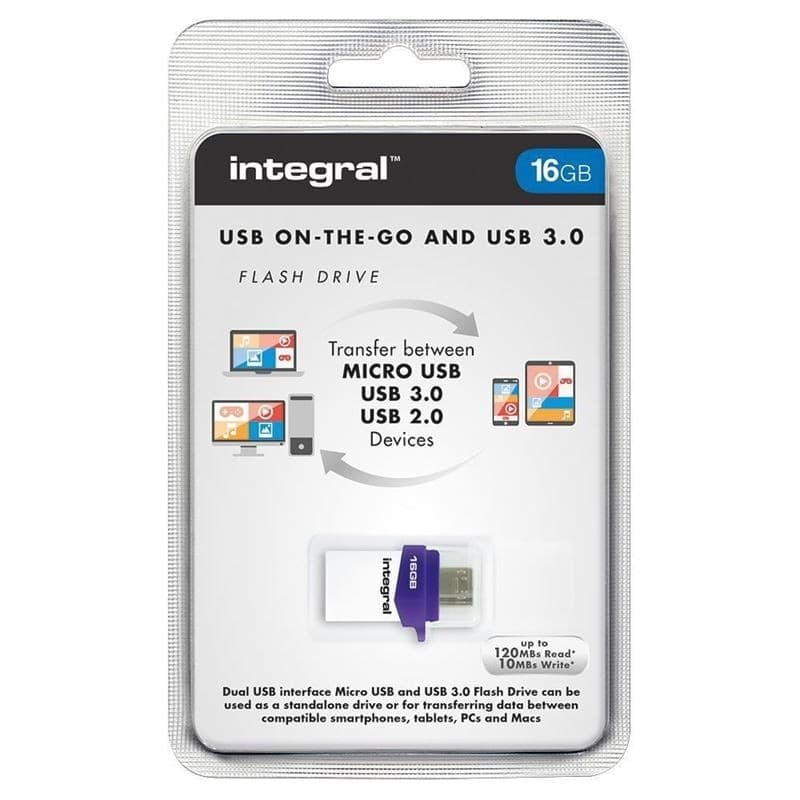 Integral Micro Fusion Flash Drive 16 GB - 4