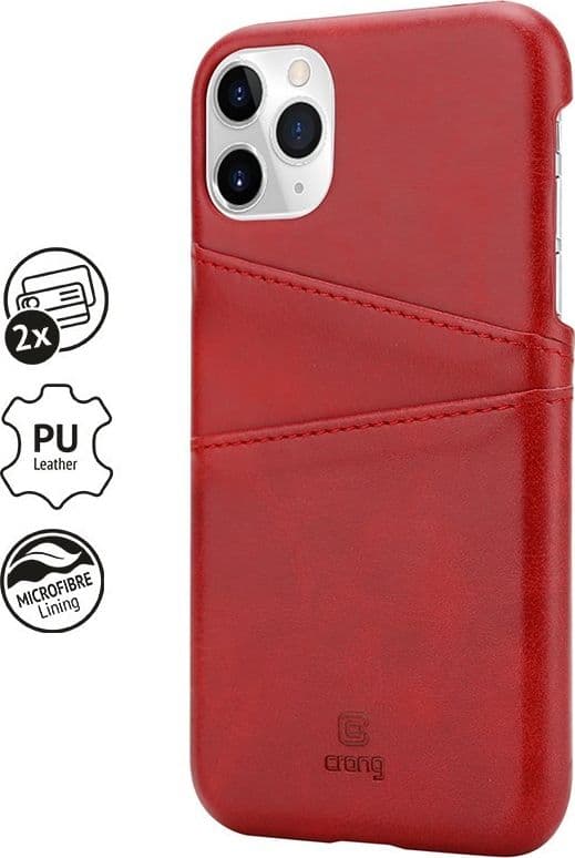Crong Neat Cover - Custodia per iPhone 11 Pro con tasche (rosso) - 7