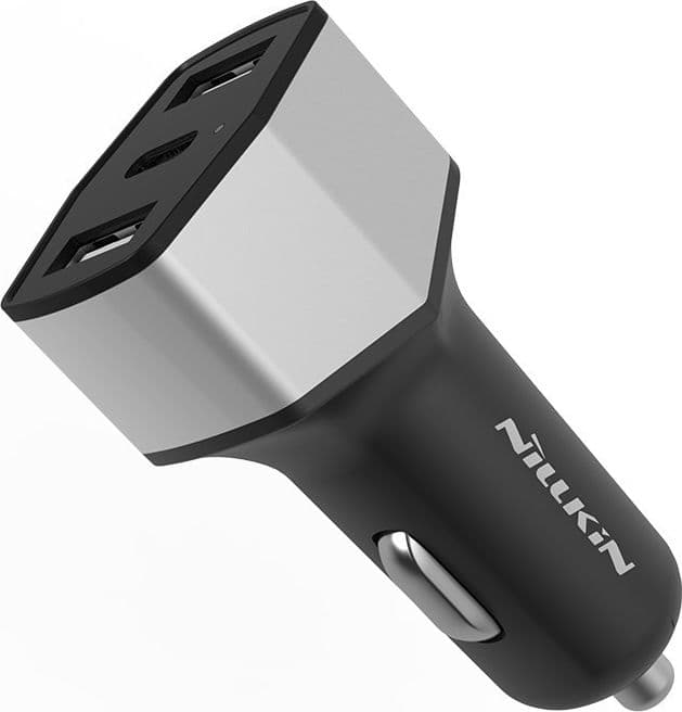 Nillkin Celerity Car Charger - 2x USB-A + 1x USB-C, 32W (Silver) - 5