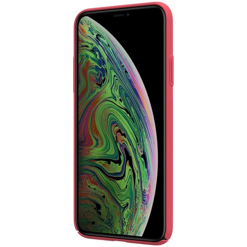 Nillkin Super Frosted Shield - Case for Apple iPhone 11 Pro Max z wyciêciem na logo (Bright Red) - 3