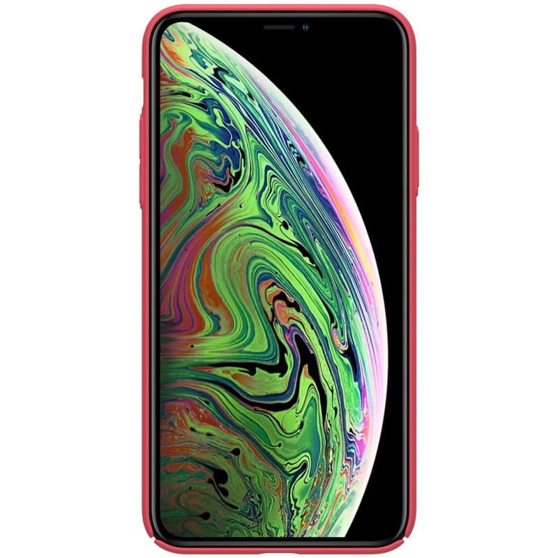 Nillkin Super Frosted Shield - Case for Apple iPhone 11 Pro Max z wyciêciem na logo (Bright Red) - 4
