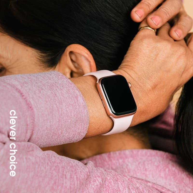 Crong Liquid - Cinturino per Apple Watch 38/40/41/42 mm (rosa sabbia) - 11