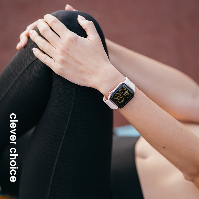 Crong Liquid - Cinturino per Apple Watch 38/40/41/42 mm (rosa sabbia) - 12