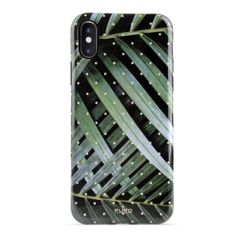 PURO Glam Tropical Leaves - Case for iPhone Xs Max (Brilliant Leaves) - 4
