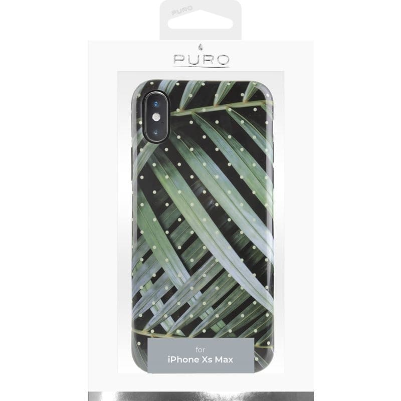 PURO Glam Tropical Leaves - Case for iPhone Xs Max (Brilliant Leaves) - 5