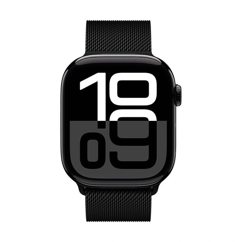 Crong Milano Steel - Cinturino in acciaio inossidabile per Apple Watch 38/40/41/42 mm (nero) - 2