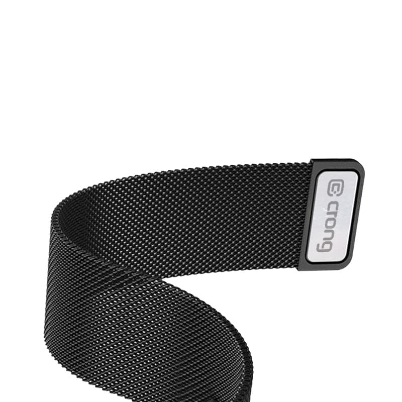 Crong Milano Steel - Cinturino in acciaio inossidabile per Apple Watch 38/40/41/42 mm (nero) - 4