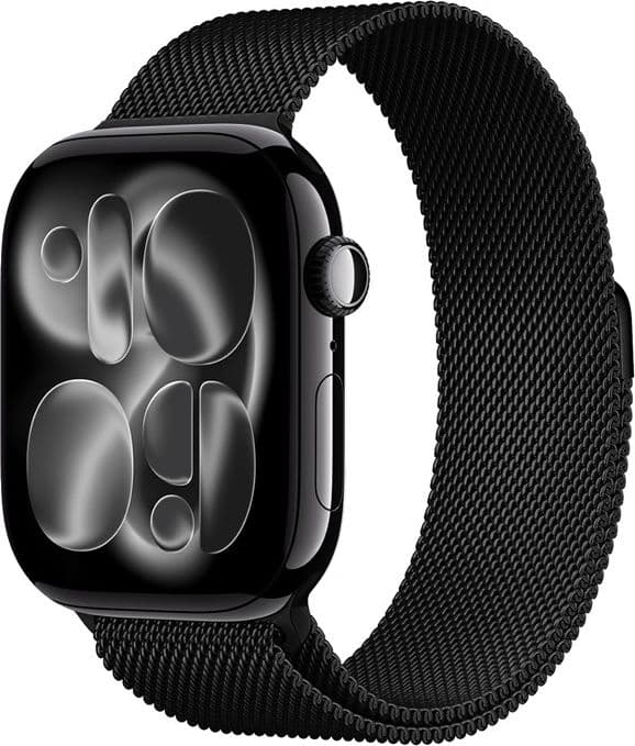 Crong Milano Steel - Cinturino in acciaio inossidabile per Apple Watch 38/40/41/42 mm (nero) - 8
