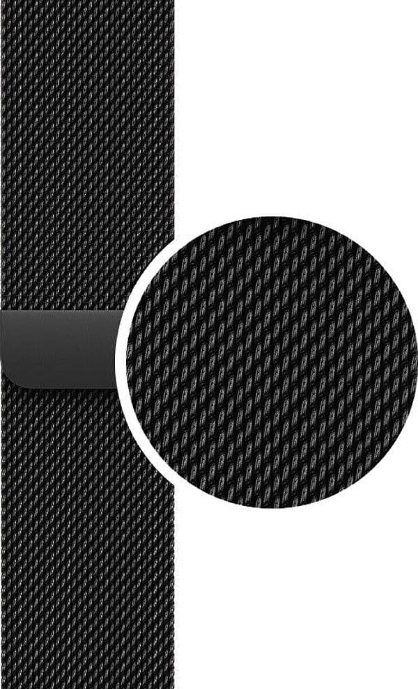 Crong Milano Steel - Cinturino in acciaio inossidabile per Apple Watch 38/40/41/42 mm (nero) - 10