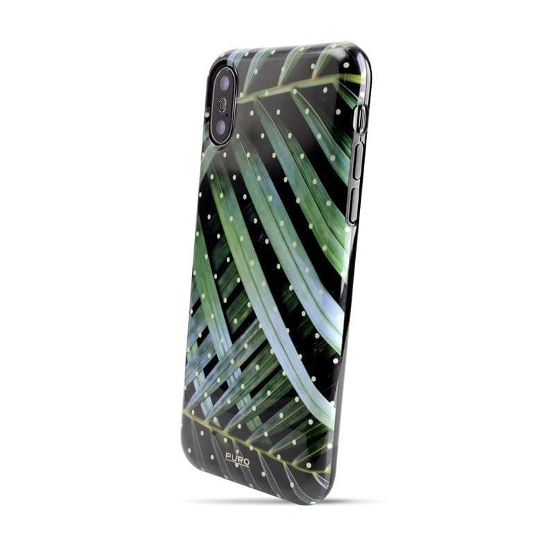 PURO Glam Tropical Leaves - Case for iPhone Xs / X (Brilliant Leaves) - 6