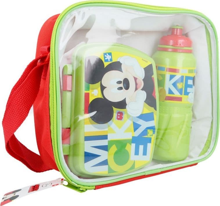 Mickey Mouse - Breakfast / Lunchbox Set + water bottle 530 ml in a bag - 4