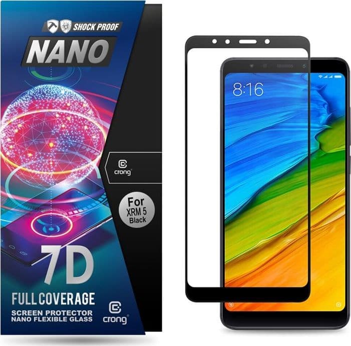 Crong 7D Nano Flexible Glass – Full Coverage Hybrid Screen Protector 9H Xiaomi Redmi 5 - 9