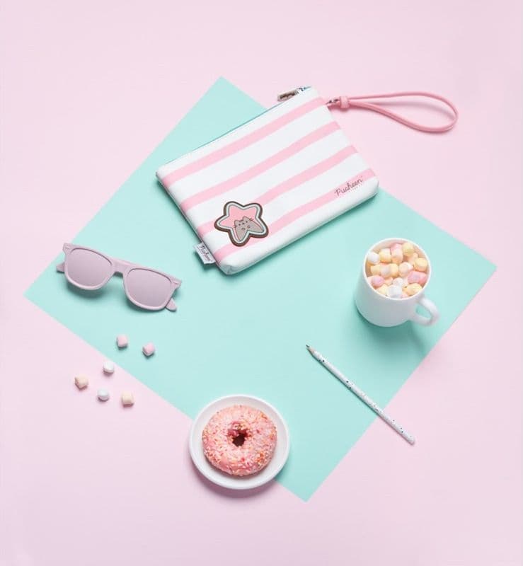 Pusheen - Borsa per cosmetici Rose Collection (23 x 16,5 x 2,5 cm) - 15