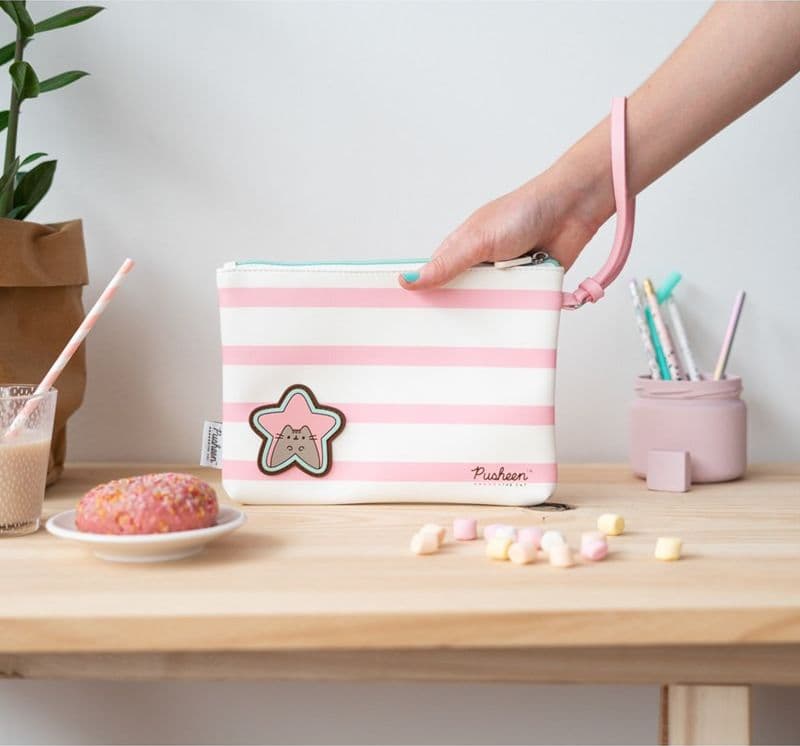 Pusheen - Borsa per cosmetici Rose Collection (23 x 16,5 x 2,5 cm) - 5