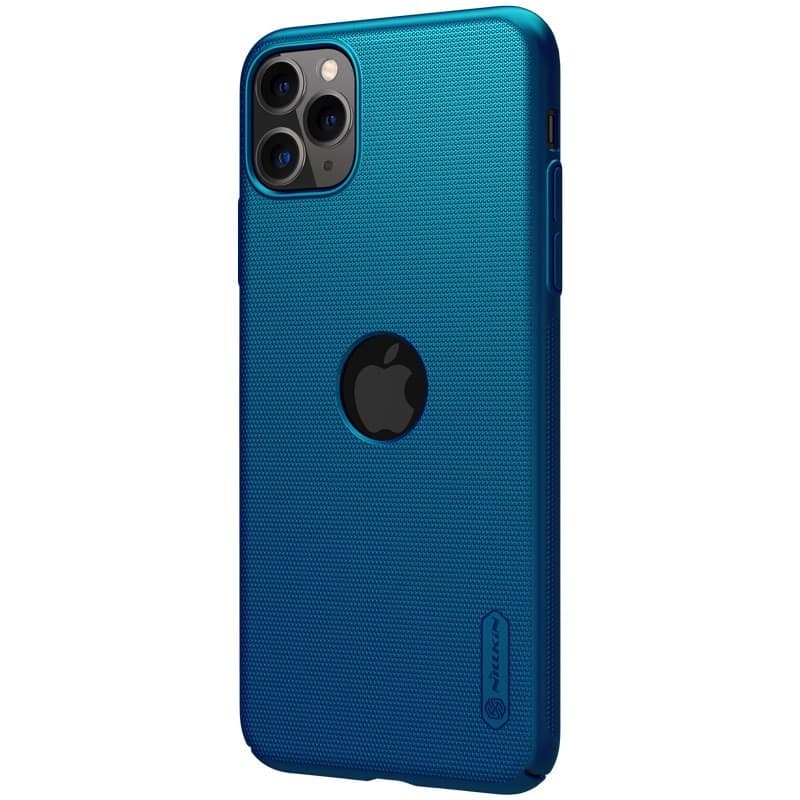 Nillkin Super Frosted Shield - Case for Apple iPhone 11 Pro Max z wyciêciem na logo (Peacock Blue) - 3