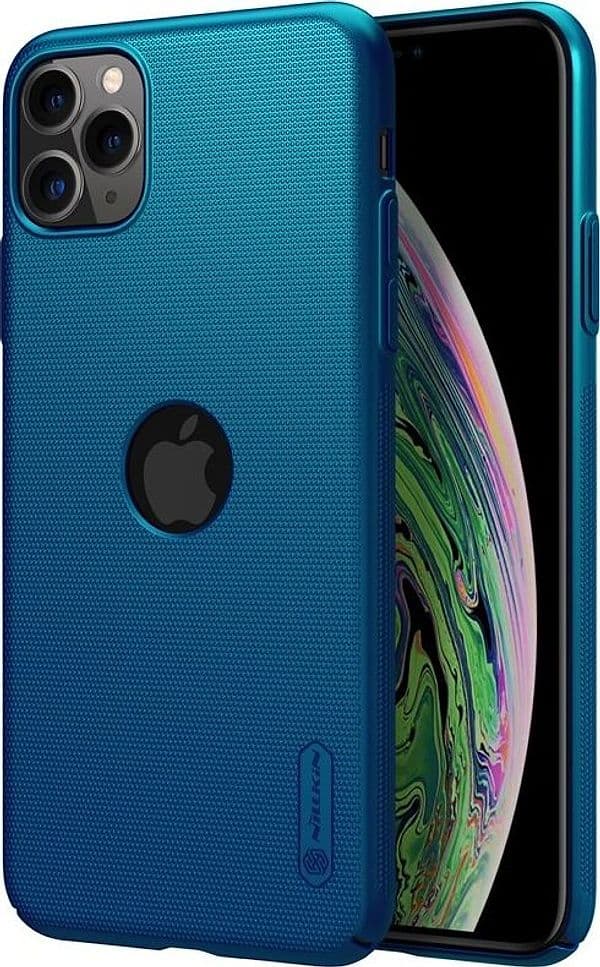 Nillkin Super Frosted Shield - Case for Apple iPhone 11 Pro Max z wyciêciem na logo (Peacock Blue) - 5