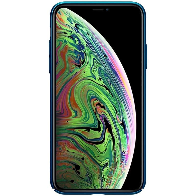 Nillkin Super Frosted Shield - Case for Apple iPhone 11 Pro Max z wyciêciem na logo (Peacock Blue) - 8