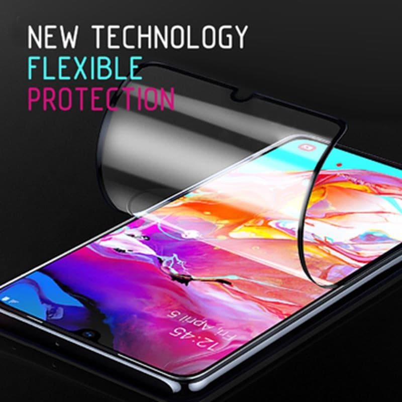 Crong 7D Nano Flexible Glass – Full Coverage Hybrid Screen Protector 9H Samsung Galaxy A80 / A90 - 12