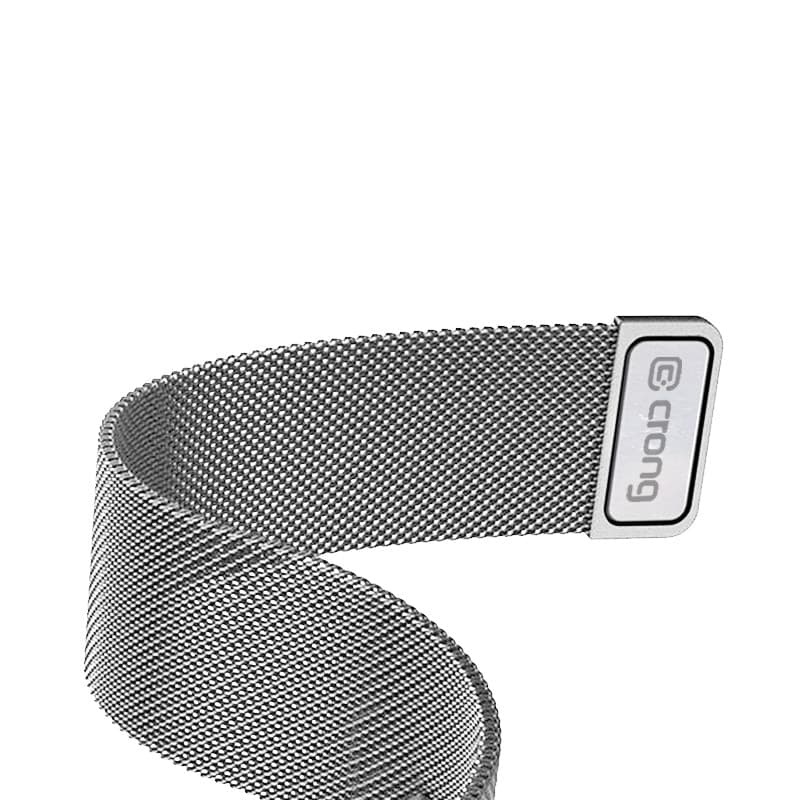 Crong Milano Steel - Cinturino in acciaio inossidabile per Apple Watch 38/40/41/42 mm (argento) - 4