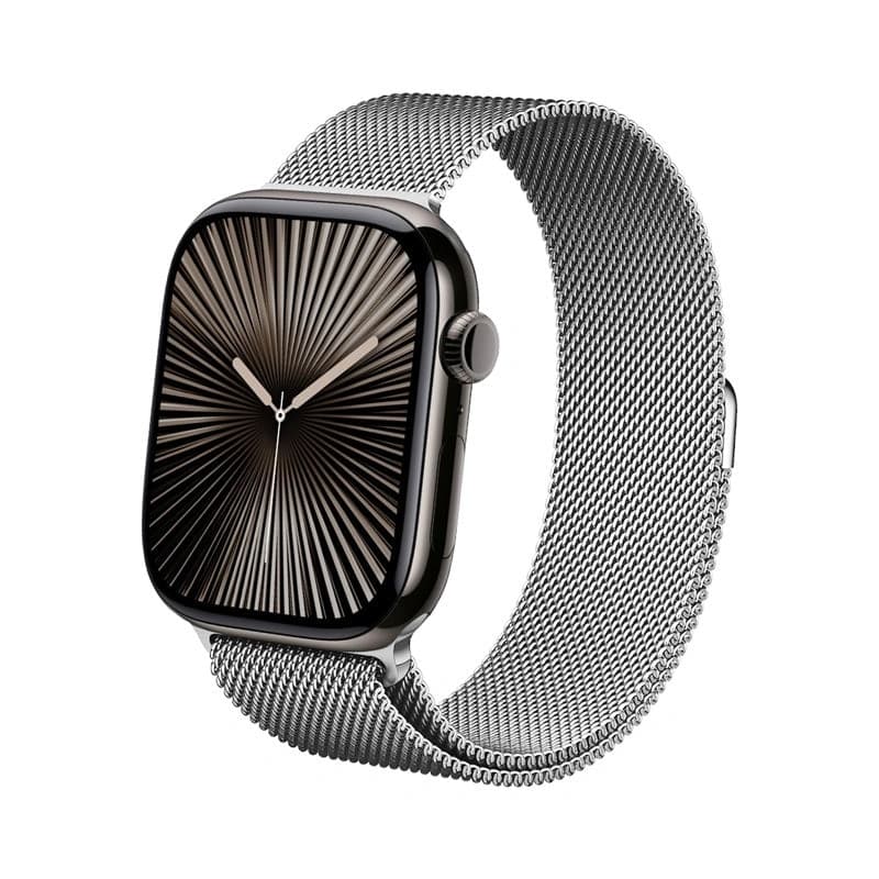 Crong Milano Steel - Cinturino in acciaio inossidabile per Apple Watch 38/40/41/42 mm (argento) - 6
