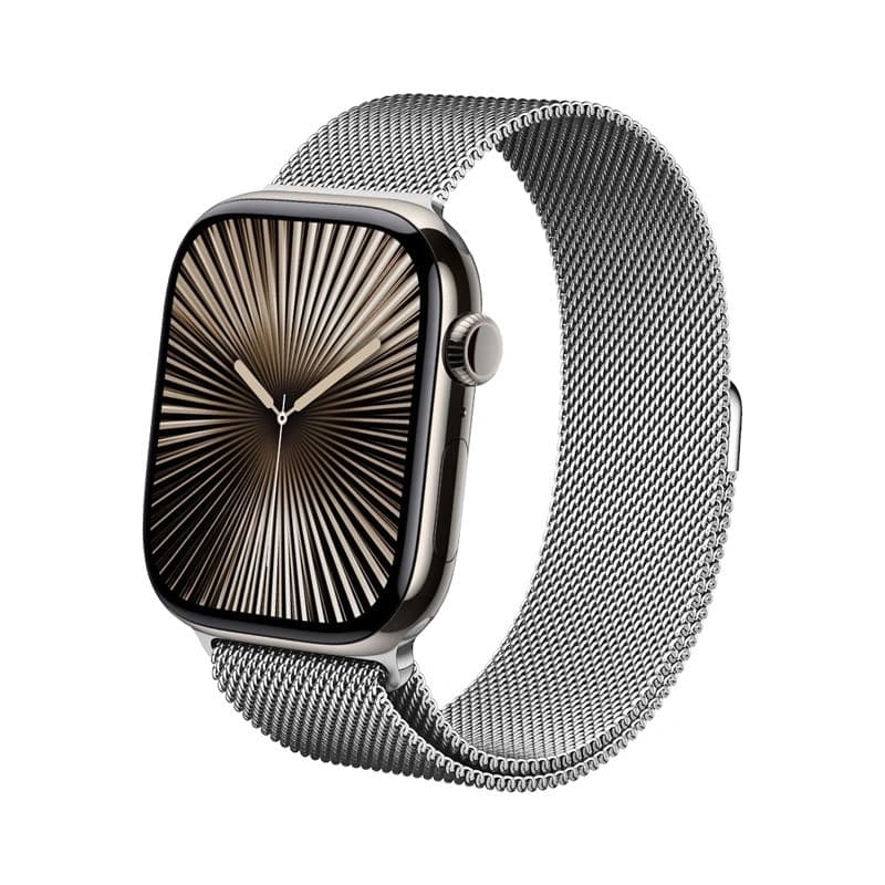 Crong Milano Steel - Cinturino in acciaio inossidabile per Apple Watch 38/40/41/42 mm (argento) - 8