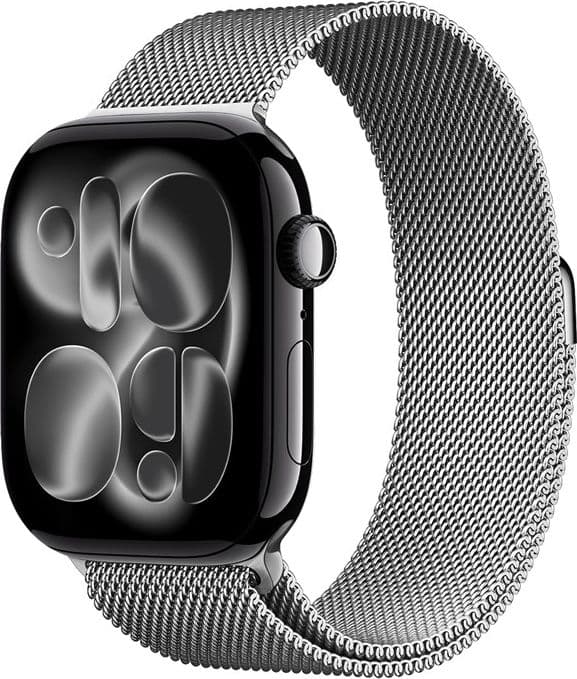 Crong Milano Steel - Cinturino in acciaio inossidabile per Apple Watch 38/40/41/42 mm (argento) - 9