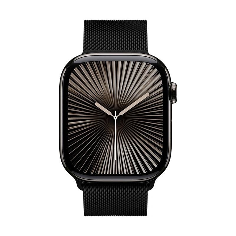 Crong Milano Steel - Cinturino in acciaio inossidabile per Apple Watch 44/45/46/49 mm (nero) - 2