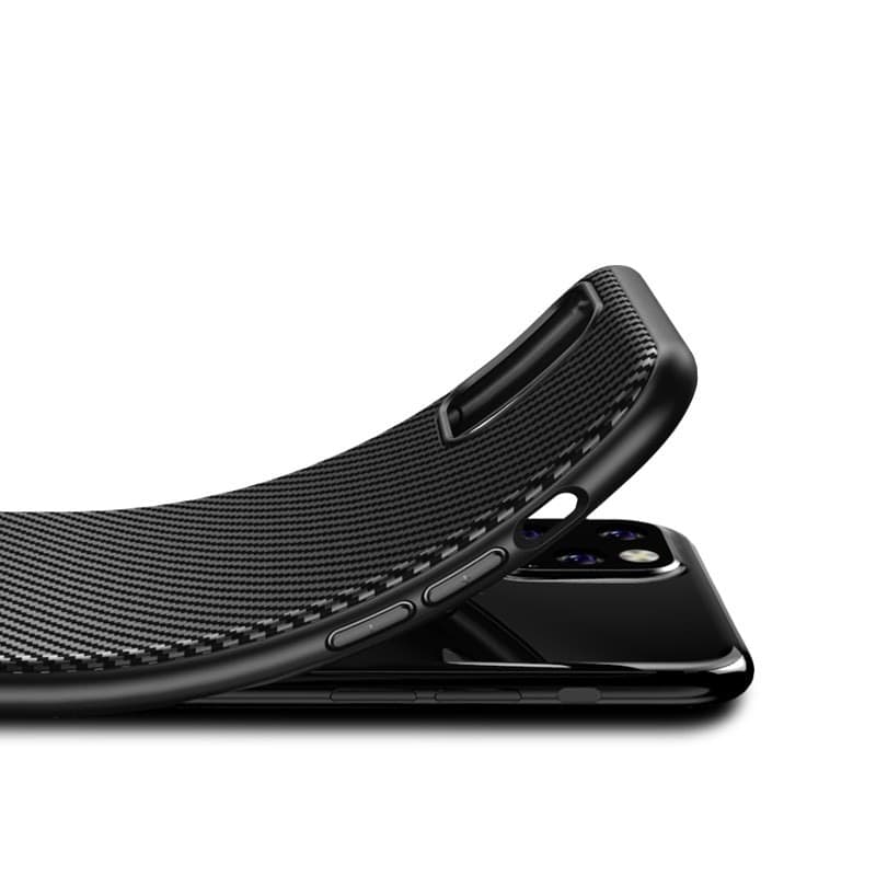 Crong Prestige Carbon Cover - Custodia per iPhone 11 Pro (Nero) - 5
