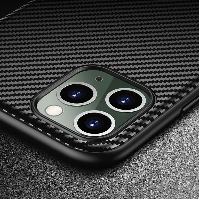 Crong Prestige Carbon Cover - Custodia per iPhone 11 Pro (Nero) - 7
