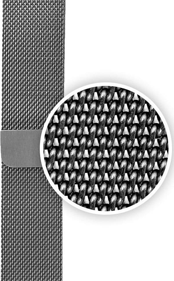 Crong Milano Steel - Cinturino in acciaio inossidabile per Apple Watch 44/45/46/49 mm (argento) - 5