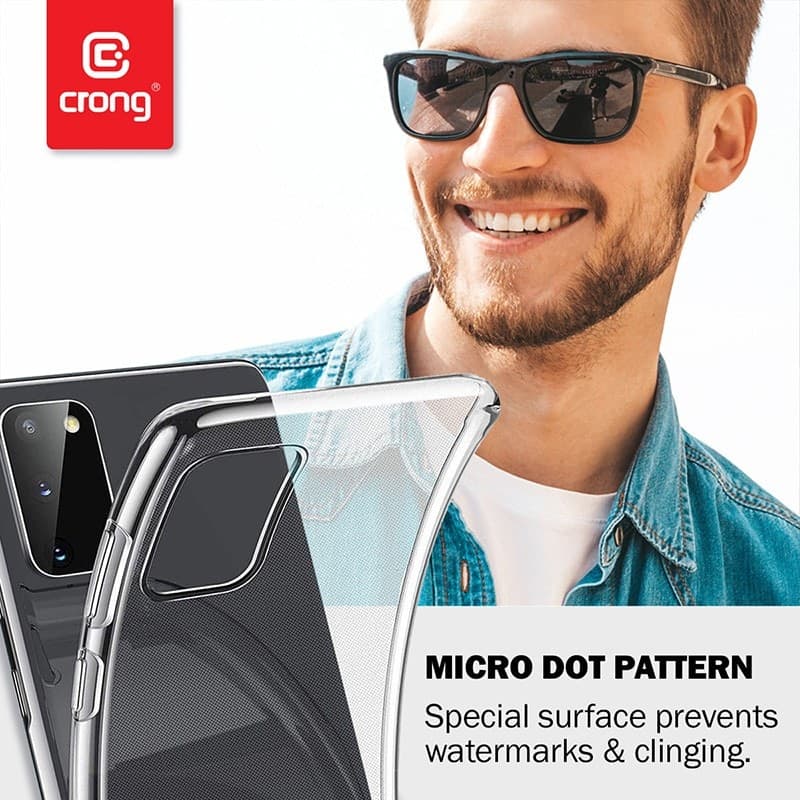 Crong Crystal Slim Cover - Custodia per Xiaomi Mi Note 10 / Mi Note 10 Pro (Trasparente) - 12