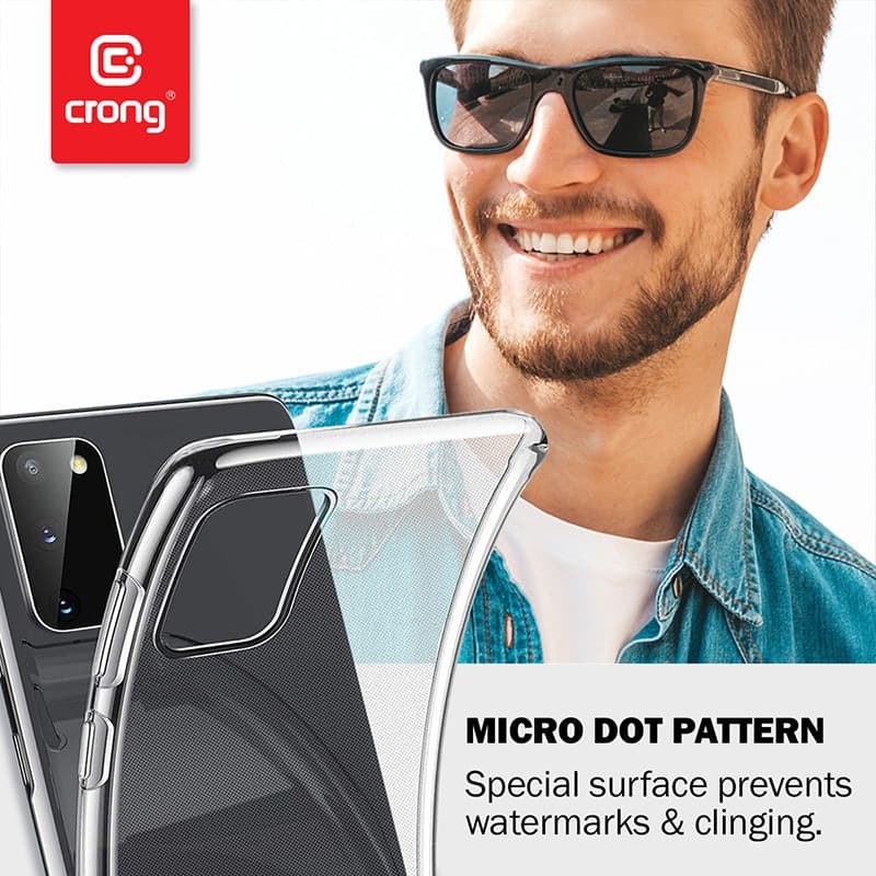 Crong Crystal Slim Cover - Custodia per Xiaomi Mi Note 10 / Mi Note 10 Pro (Trasparente) - 5