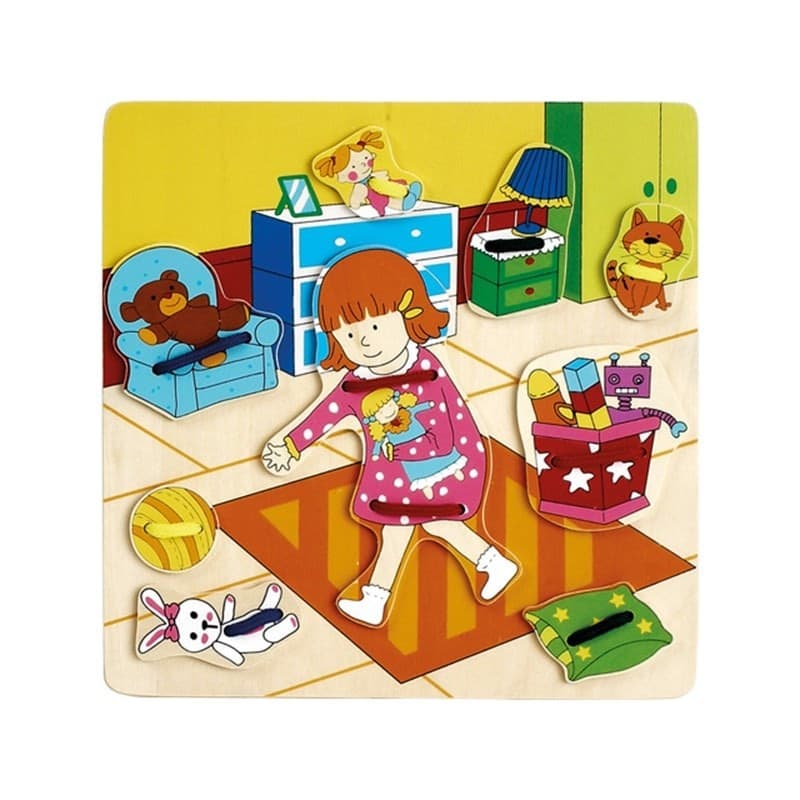Top Bright - Lace-up girl's room - 2